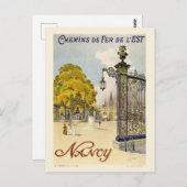 Nancy France Vintage Poster 1908 Postkarte (Vorne/Hinten)