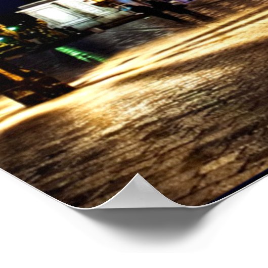 Nancy, Frankreich am Abend Poster (Ecke)