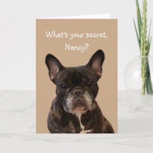 Nancy French Bulldog Shakespeare Happy Birthday Karte