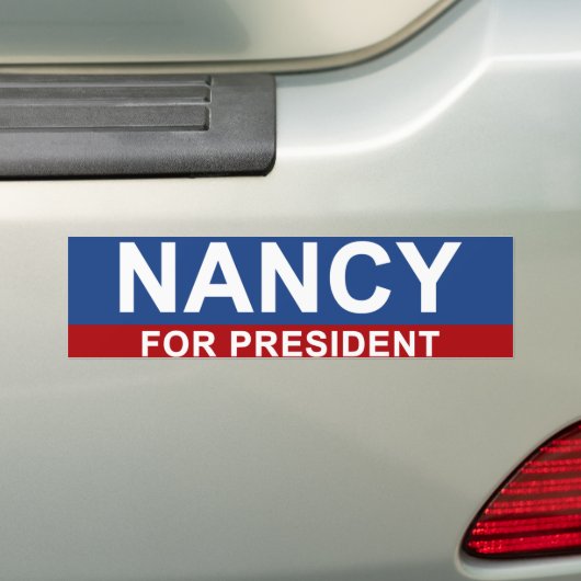 Nancy für Präsidenten Autoaufkleber (Auf Auto)