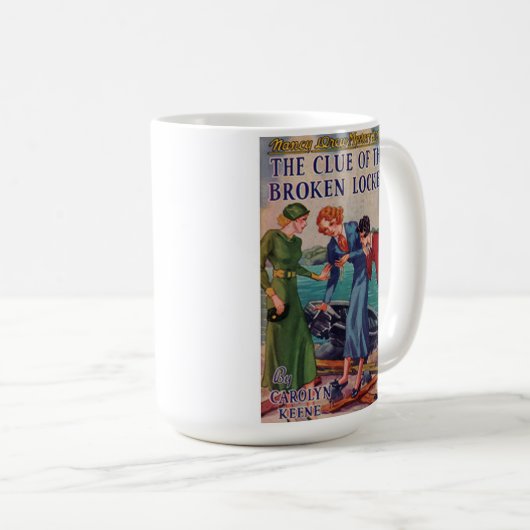 Nancy Gezeichnet Vintage Mysteriebuch deckt Tasse (VorderseiteRechts)