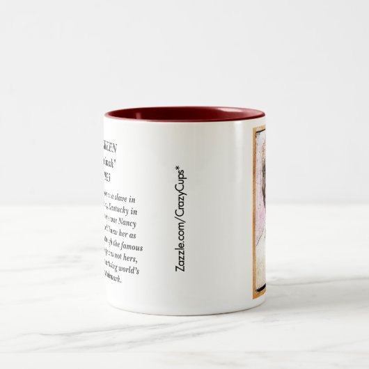 Nancy Green Tunt Jemima Zweifarbige Tasse (Mittel)