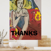 Nancy im roten Stuhl, fügen Sie Text Poster (Küche)