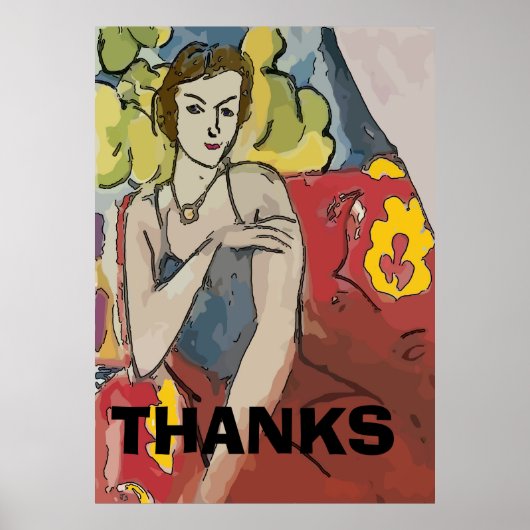 Nancy im roten Stuhl, fügen Sie Text Poster (Vorne)