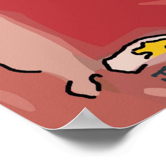 Nancy im roten Stuhl Poster (Ecke)