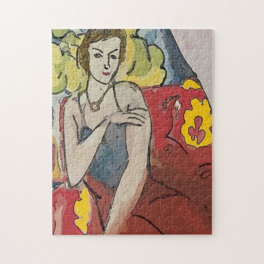 Nancy im Roten Stuhl Puzzle (Vertikal)