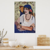 Nancy in Hat, Matisse Style Poster (Küche)