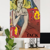 Nancy in Red Chair, danke, bearbeiten Sie Text Poster (Heimbüro)