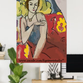 Nancy in Red Chair, fügen Sie Text, Poster (Heimbüro)