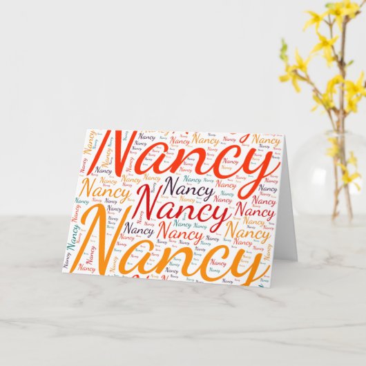 Nancy Karte (Gelbe Blume)