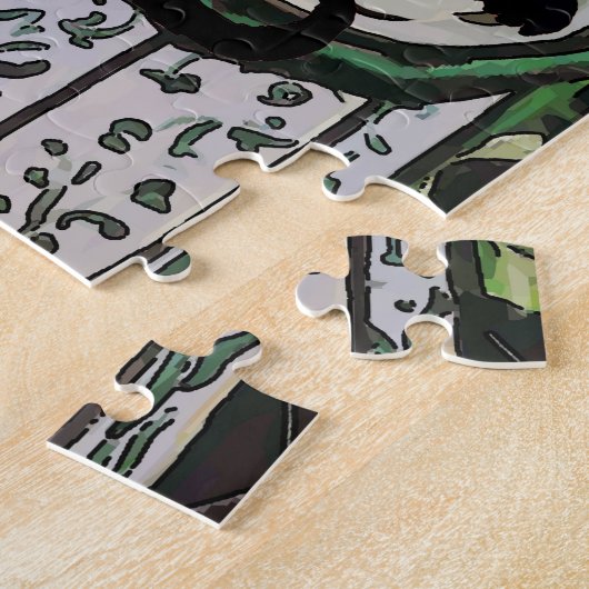 Nancy mit Black Cat 1 Puzzle (Seite)