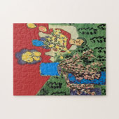 Nancy mit Blume Puzzle (Horizontal)