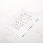 Nancy Modern Wedding Folieneinladung (Gedreht)