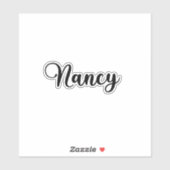 Nancy Name - Handgeschriebene Kalligrafie Aufkleber (Blatt)