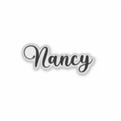 Nancy Name - Handgeschriebene Kalligrafie Aufkleber (Vorderseite)