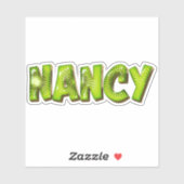 Nancy Name Kiwi Design Aufkleber Sticker (Blatt)
