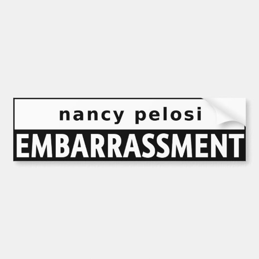Nancy Pelosi Autoaufkleber (Vorne)