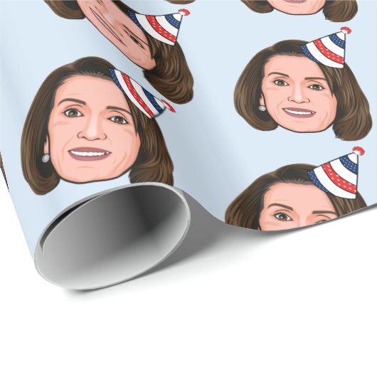 NANCY PELOSI BIRTHTAG GESCHENKPAPIER (Rolleneckpunkt)
