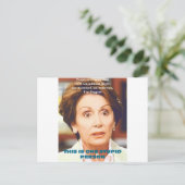NANCY PELOSI - EINE STUPID PERSON POSTKARTE (Stehend Vorderseite)