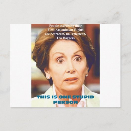NANCY PELOSI - EINE STUPID PERSON POSTKARTE (Vorderseite)
