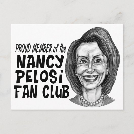Nancy Pelosi Fan Club Postkarte (Vorderseite)