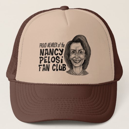 Nancy Pelosi-Fanclub Truckerkappe (Vorderseite)