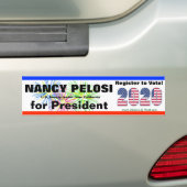 NANCY PELOSI FÜR PRÄSIDENTEN im Jahre 2020 - Autoaufkleber (Auf Auto)