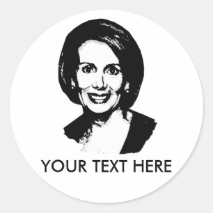 Nancy Pelosi Gear Runder Aufkleber