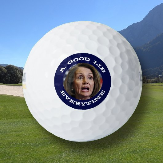 Nancy Pelosi Good Lie Golfball
