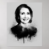 Nancy Pelosi Graffiti Art Poster (Vorne)
