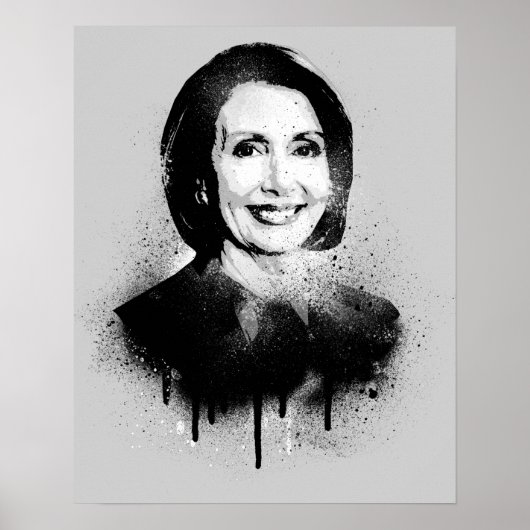 Nancy Pelosi Graffiti Art Poster (Vorne)