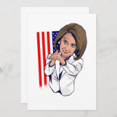 Nancy Pelosi klatschende Meme Einladung (Vorne/Hinten)