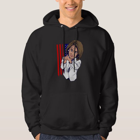 Nancy Pelosi klatschende Meme Hoodie (Vorderseite)