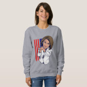 Nancy Pelosi klatschende Meme Sweatshirt (Vorne ganz)