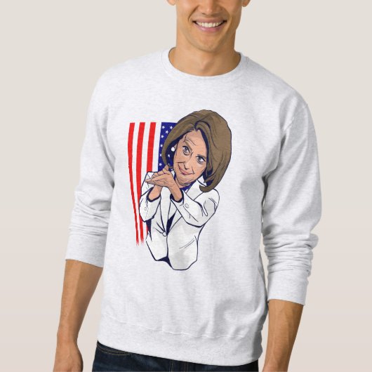 Nancy Pelosi klatschende Meme Sweatshirt (Vorderseite)