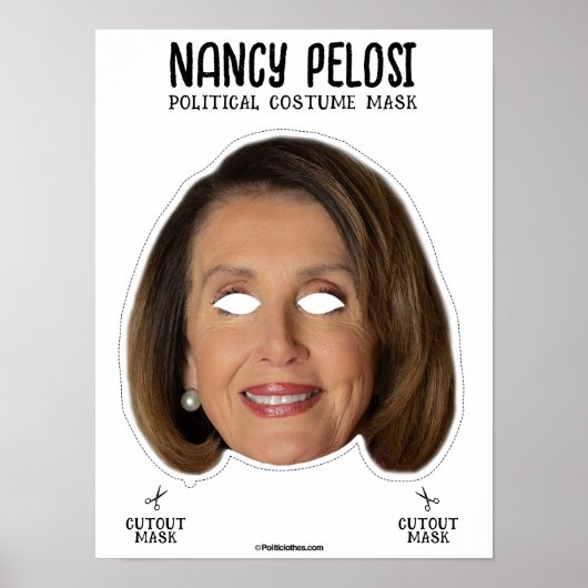 Nancy Pelosi Kostümmaske Poster (Vorne)