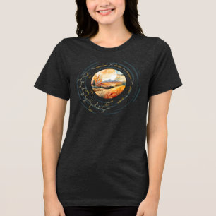 NANCY Peptid, Moon 3 w/custom text, dunkel Tri-Blend Shirt