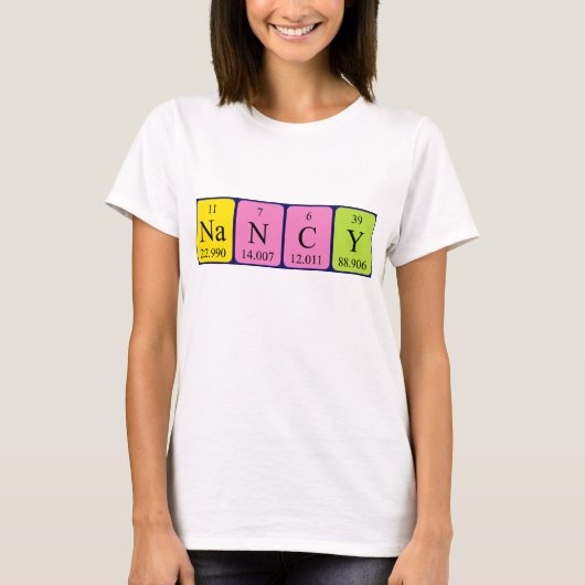Nancy Periodenname Shirt (Vorderseite)