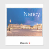 Nancy Place Stanislas Grand Est France Sunset Aufkleber (Blatt)