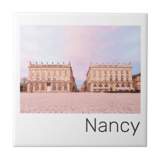 Nancy Place Stanislas Grand Est France Sunset Fliese (Vorderseite)