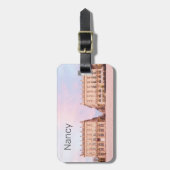 Nancy Place Stanislas Grand Est France Sunset Gepäckanhänger (Vorderseite vertikal)