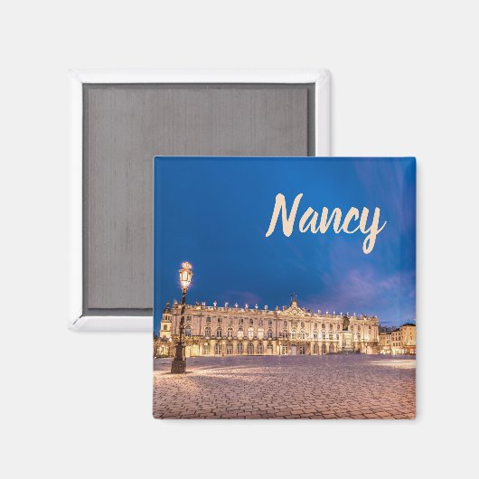 Nancy Place Stanislas Grand Est France Sunset Magnet (Vorderseite/Rückseite)