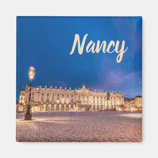 Nancy Place Stanislas Grand Est France Sunset Magnet (Vorne)