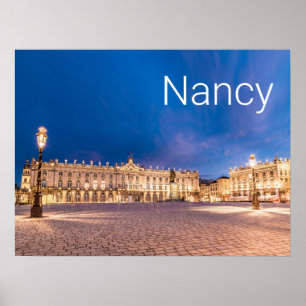 Nancy Place Stanislas Grand Est France Sunset Poster
