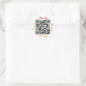 Nancy QR Code Personalisiert NAME Aufkleber (Tasche)