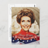 Nancy Reagan, First Lady of the U.S. Postkarte (Vorne/Hinten)