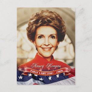 Nancy Reagan, First Lady of the U.S. Postkarte