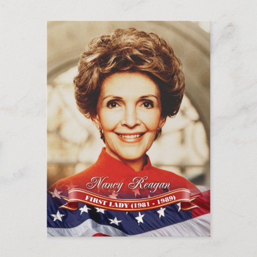 Nancy Reagan, First Lady of the U.S. Postkarte (Vorderseite)