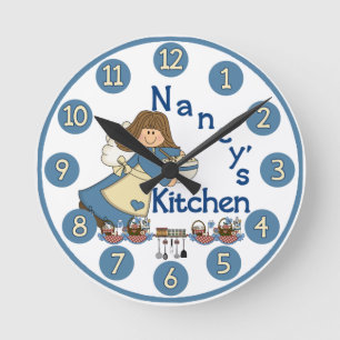 Nancy’s Kitchen Wall Clock Runde Wanduhr