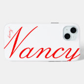 Nancy - schöne iPhone Case (Rückseite (Horizontal))